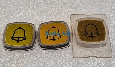 PRESSEL,BLACK ALUMINIUM SYMBOL ALARM