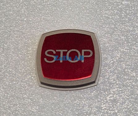PRESSEL,RED ALUMINIUM SYMBOL STOP