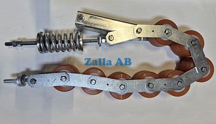 Handrail pressure roller chain