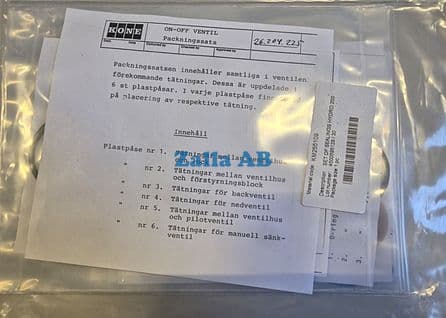 TÄTNINGSSATS, O-RING, FÖR HYDRONIC 200