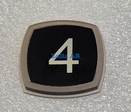 PRESSEL,BLACK ALUMINIUM SYMBOL 4