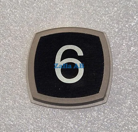 PRESSEL,BLACK ALUMINIUM SYMBOL 6