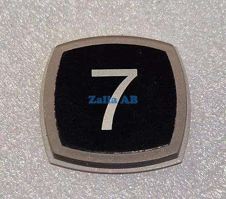 PRESSEL,BLACK ALUMINIUM SYMBOL 7