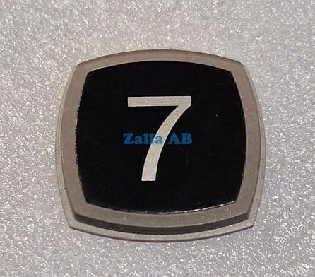 PRESSEL,BLACK ALUMINIUM SYMBOL 7