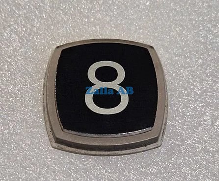 PRESSEL,BLACK ALUMINIUM SYMBOL 8