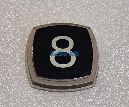 PRESSEL,BLACK ALUMINIUM SYMBOL 8