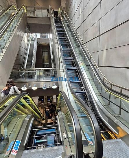 Renovering av rulltrappa i Köpenhamns metro linje M1–M2