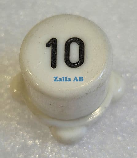 ASEA TRYCKKNAPP, VIT SYMBOL 10