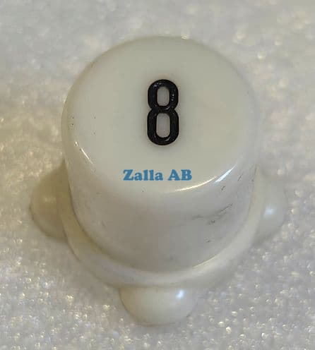 ASEA TRYCKKNAPP, VIT SYMBOL 8